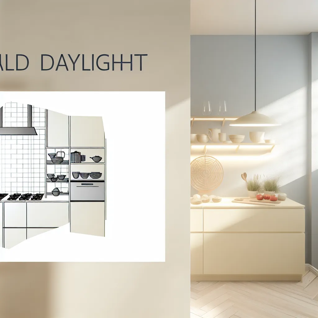 Natural light in Nordic kitchen